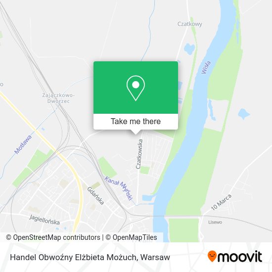 Handel Obwoźny Elżbieta Możuch map