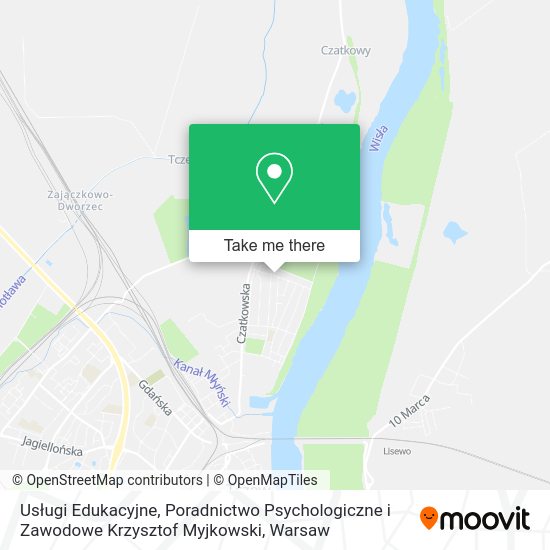 Usługi Edukacyjne, Poradnictwo Psychologiczne i Zawodowe Krzysztof Myjkowski map