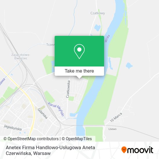 Anetex Firma Handlowo-Usługowa Aneta Czerwińska map