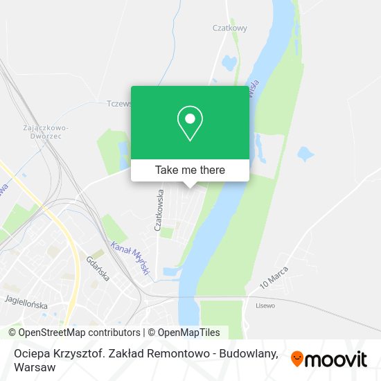 Ociepa Krzysztof. Zakład Remontowo - Budowlany map