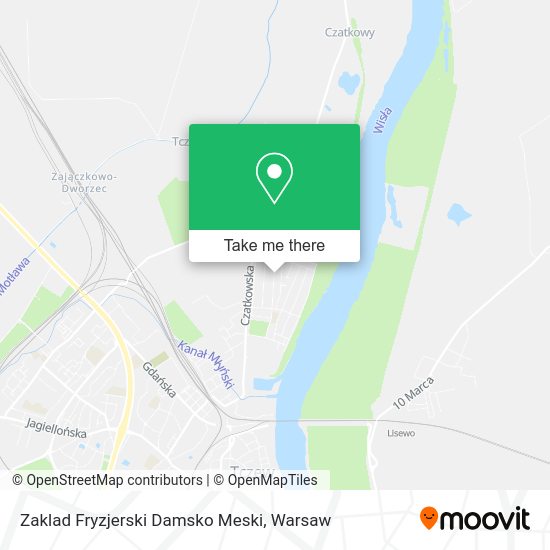 Zaklad Fryzjerski Damsko Meski map