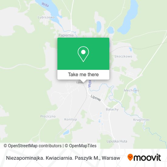 Niezapominajka. Kwiaciarnia. Paszylk M. map