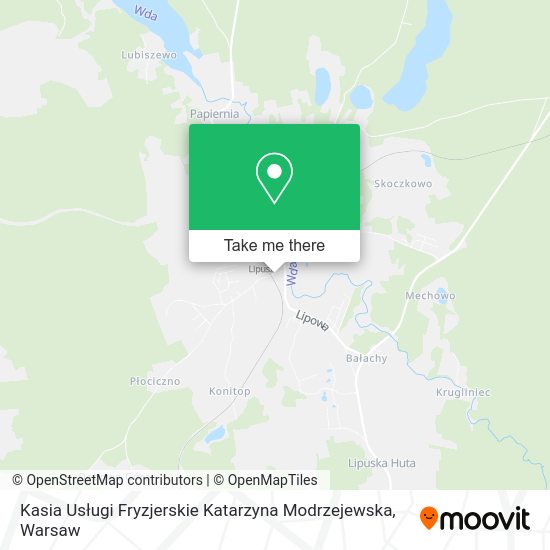 Kasia Usługi Fryzjerskie Katarzyna Modrzejewska map