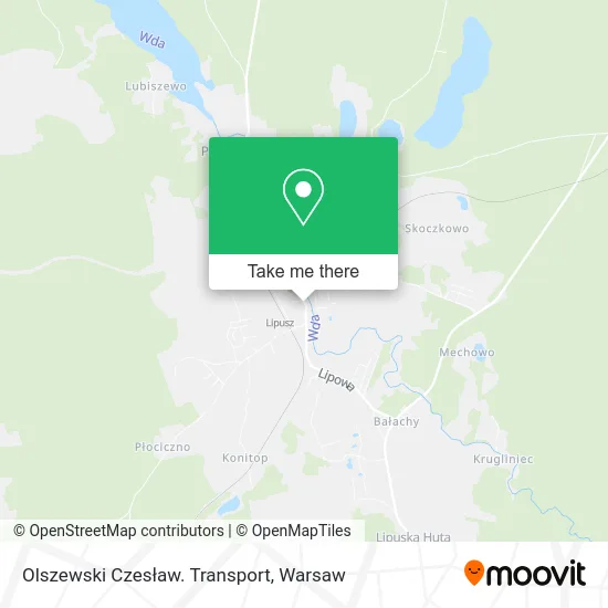 Карта Olszewski Czesław. Transport