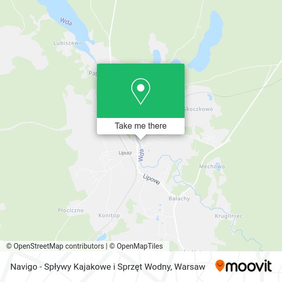 Navigo - Spływy Kajakowe i Sprzęt Wodny map