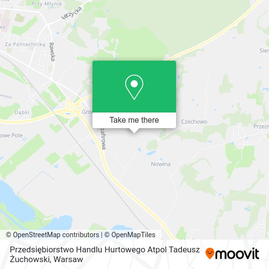 Przedsiębiorstwo Handlu Hurtowego Atpol Tadeusz Żuchowski map