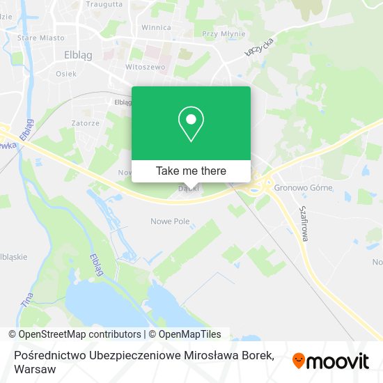 Pośrednictwo Ubezpieczeniowe Mirosława Borek map