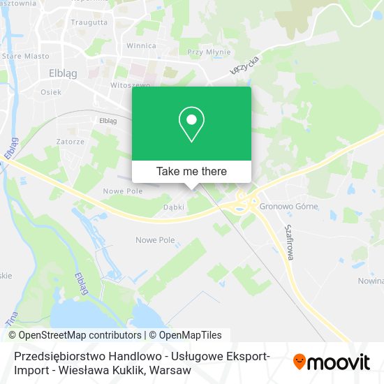 Карта Przedsiębiorstwo Handlowo - Usługowe Eksport-Import - Wiesława Kuklik