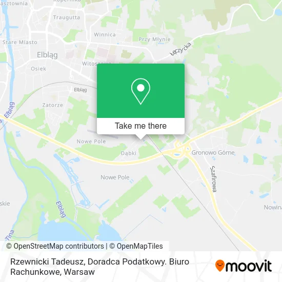 Карта Rzewnicki Tadeusz, Doradca Podatkowy. Biuro Rachunkowe