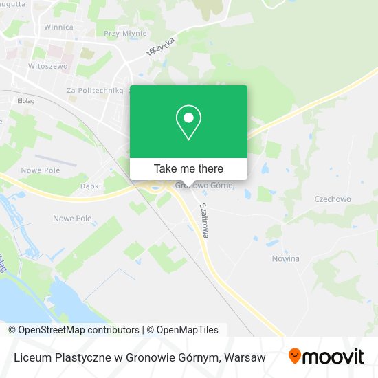 Liceum Plastyczne w Gronowie Górnym map