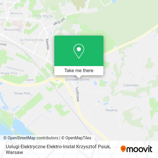 Карта Usługi Elektryczne Elektro-Instal Krzysztof Psiuk