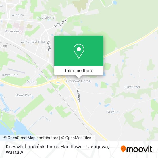 Krzysztof Rosiński Firma Handlowo - Usługowa map