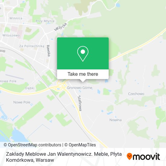 Zakłady Meblowe Jan Walentynowicz. Meble, Płyta Komórkowa map