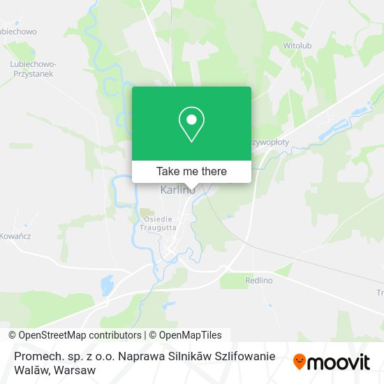 Promech. sp. z o.o. Naprawa Silnikãw Szlifowanie Walãw map