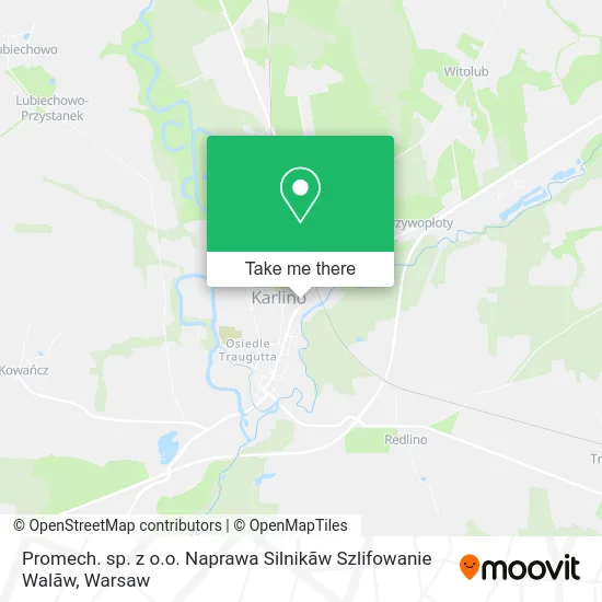 Карта Promech. sp. z o.o. Naprawa Silnikãw Szlifowanie Walãw