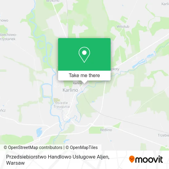 Карта Przedsiebiorstwo Handlowo Uslugowe Aljen