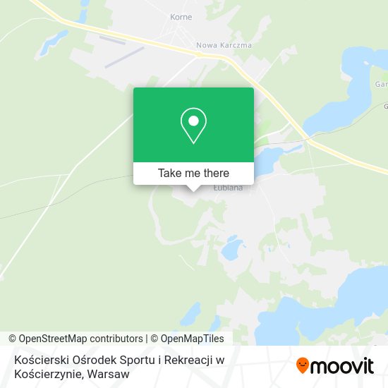 Kościerski Ośrodek Sportu i Rekreacji w Kościerzynie map