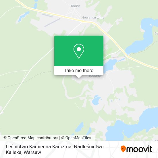 Leśnictwo Kamienna Karczma. Nadleśnictwo Kaliska map