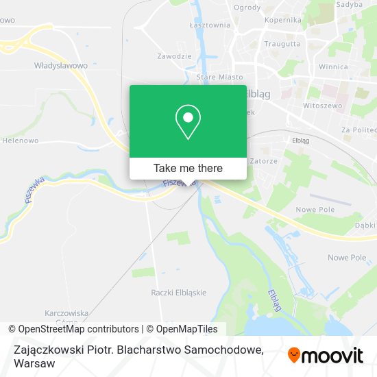 Zajączkowski Piotr. Blacharstwo Samochodowe map