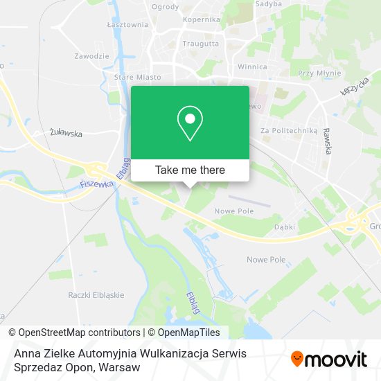 Anna Zielke Automyjnia Wulkanizacja Serwis Sprzedaz Opon map