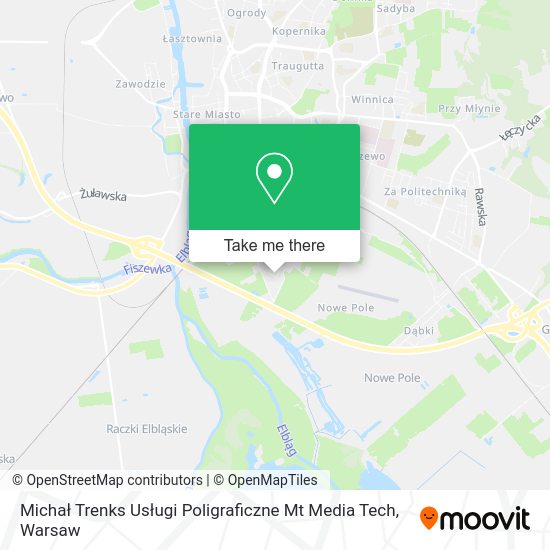 Michał Trenks Usługi Poligraficzne Mt Media Tech map