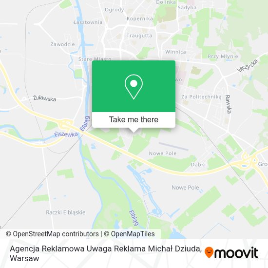 Agencja Reklamowa Uwaga Reklama Michał Dziuda map