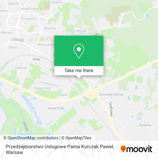 Przedsiębiorstwo Usługowe Pama Kurczak Paweł map