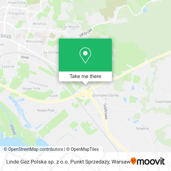Карта Linde Gaz Polska sp. z o.o. Punkt Sprzedaży