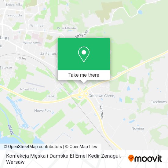 Konfekcja Męska i Damska El Emel Kedir Zenagui map