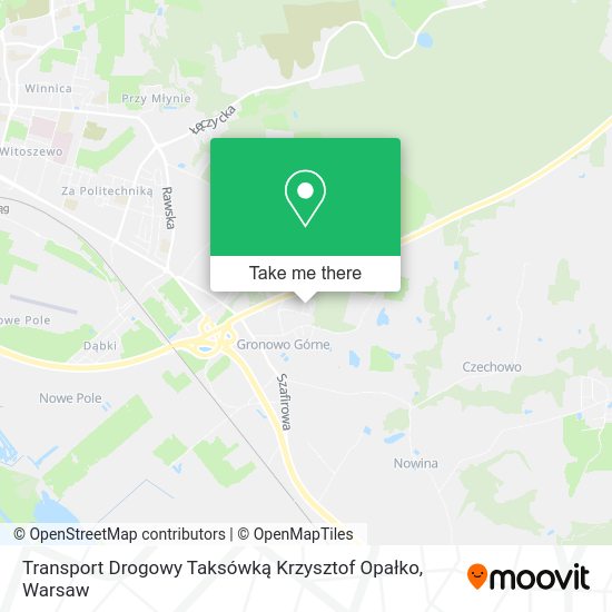 Карта Transport Drogowy Taksówką Krzysztof Opałko