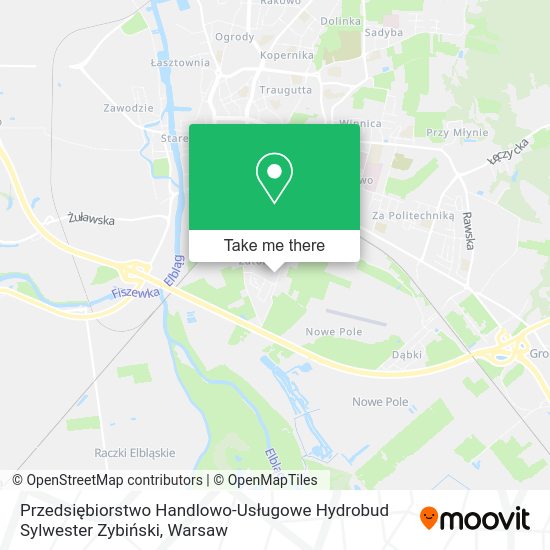 Przedsiębiorstwo Handlowo-Usługowe Hydrobud Sylwester Zybiński map