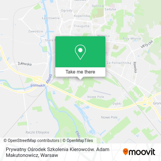 Prywatny Ośrodek Szkolenia Kierowców. Adam Makutonowicz map