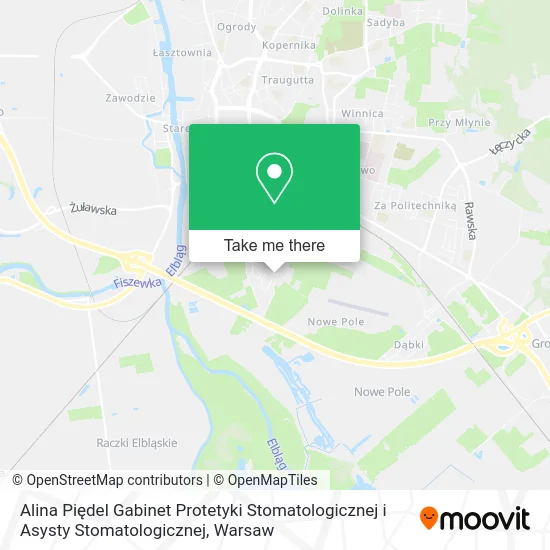 Карта Alina Piędel Gabinet Protetyki Stomatologicznej i Asysty Stomatologicznej