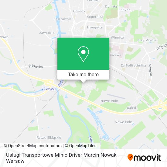 Usługi Transportowe Minio Driver Marcin Nowak map