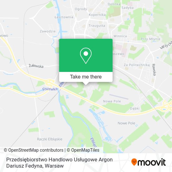 Przedsiębiorstwo Handlowo Usługowe Argon Dariusz Fedyna map