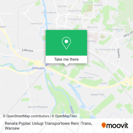 Renata Pypłac Usługi Transportowe Reni -Trans map