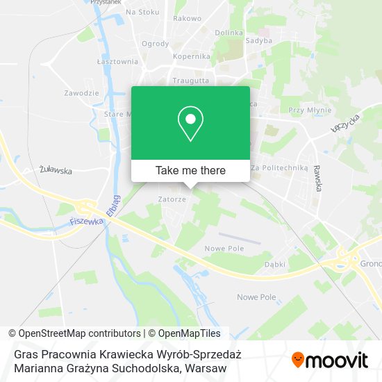 Gras Pracownia Krawiecka Wyrób-Sprzedaż Marianna Grażyna Suchodolska map