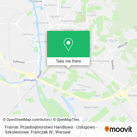 Framar. Przedsiębiorstwo Handlowo - Usługowo - Szkoleniowe. Frańczak W. map