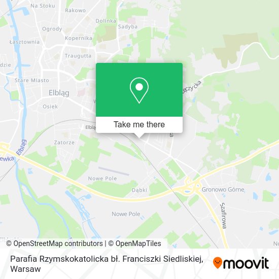 Parafia Rzymskokatolicka bł. Franciszki Siedliskiej map