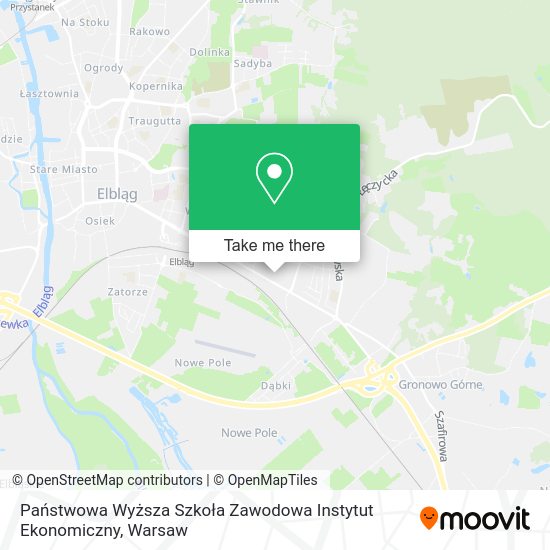 Państwowa Wyższa Szkoła Zawodowa Instytut Ekonomiczny map