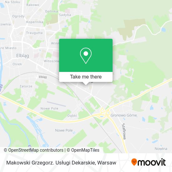 Makowski Grzegorz. Usługi Dekarskie map