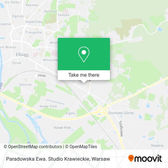 Paradowska Ewa. Studio Krawieckie map