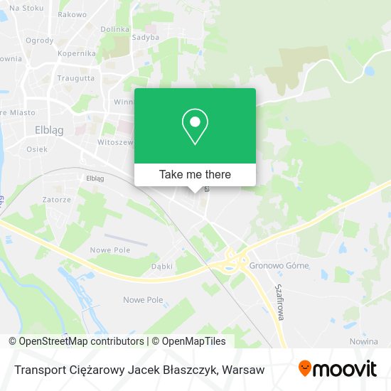 Transport Ciężarowy Jacek Błaszczyk map