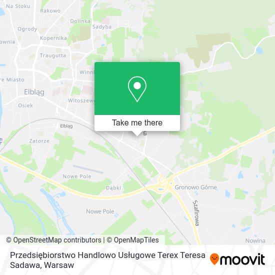 Przedsiębiorstwo Handlowo Usługowe Terex Teresa Sadawa map