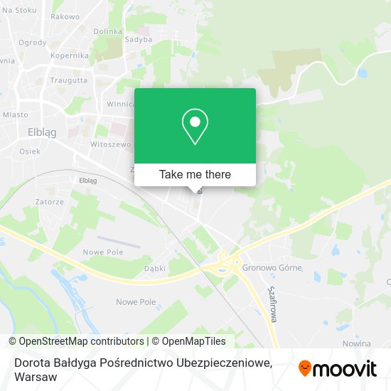 Dorota Bałdyga Pośrednictwo Ubezpieczeniowe map