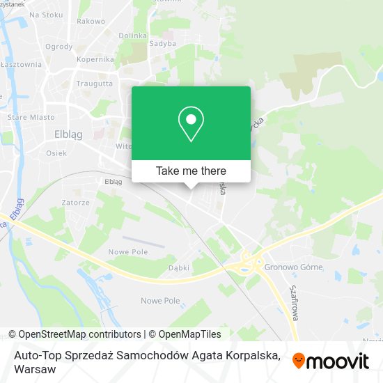 Auto-Top Sprzedaż Samochodów Agata Korpalska map