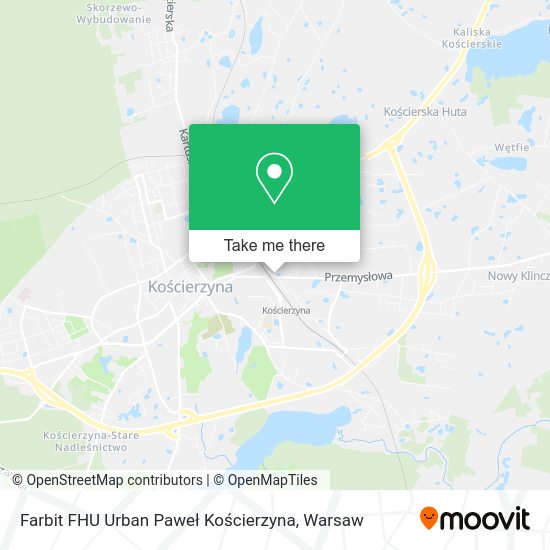 Farbit FHU Urban Paweł Kościerzyna map