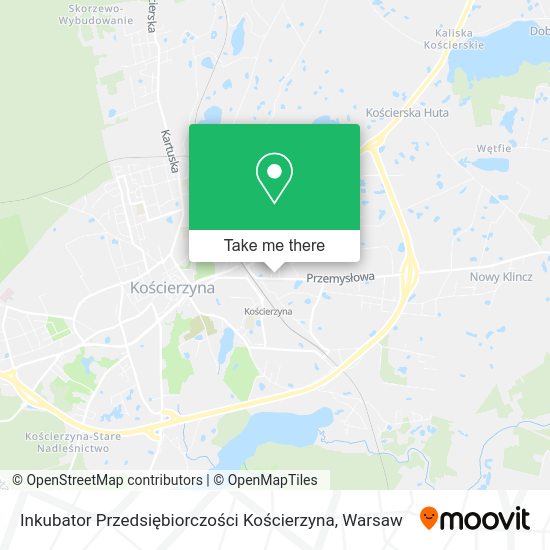 Inkubator Przedsiębiorczości Kościerzyna map