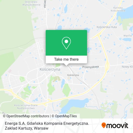 Energa S.A. Gdańska Kompania Energetyczna. Zakład Kartuzy map