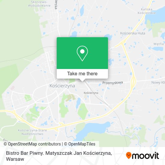 Bistro Bar Piwny. Matyszczak Jan Kościerzyna map